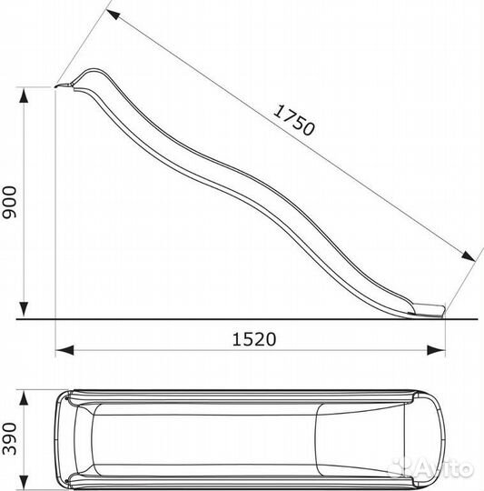 Скат пластиковый 