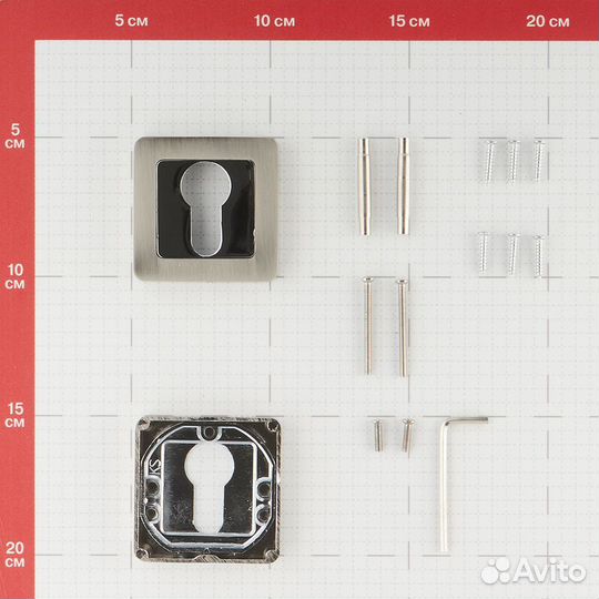 Ключевина QR SN/CP-3 квадратная розетка (матовый н