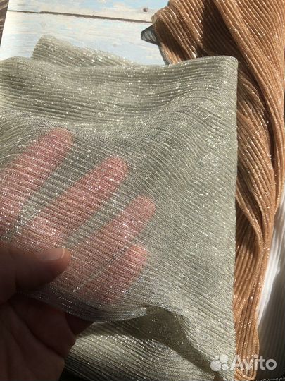 Отрез ткани плиссе