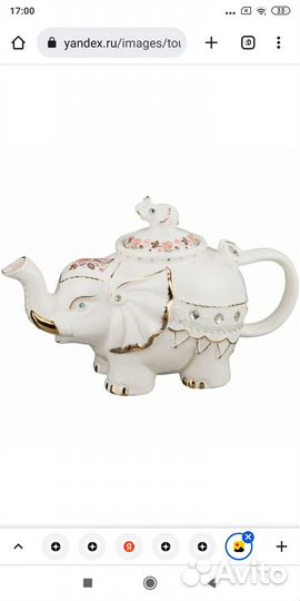 Статуэтка фарфор/чайник заварочный