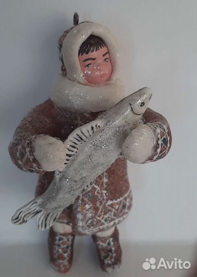 Ватные елочные игрушки