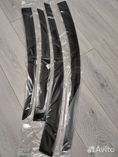 Ветровики, дефлекторы окон Hyundai Solaris