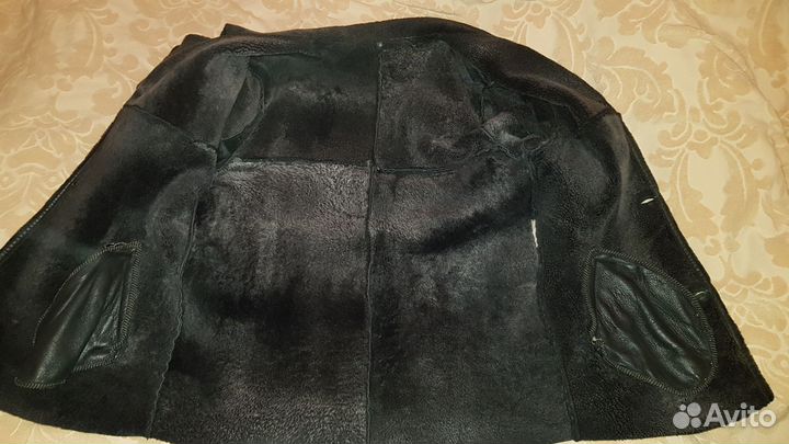 Дублёнка мужская натуральный нубук и овчина