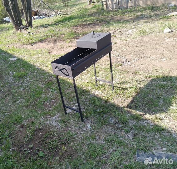 Мангал с печью под казан