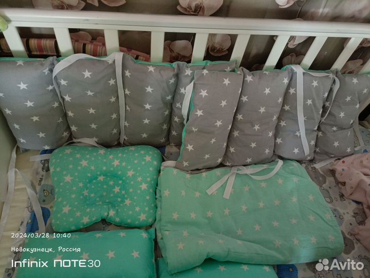 Бортики в детскую кроватку бу