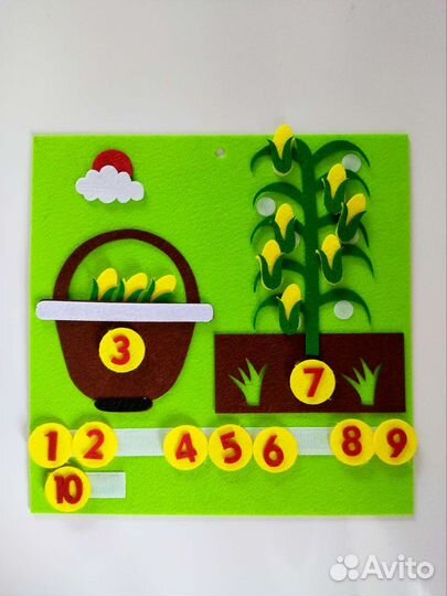 Развивающая игра из фетра 