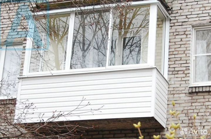 Остекление холодное с отделкой