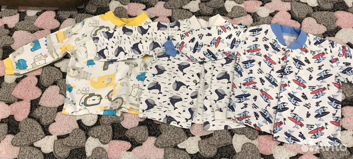 Ползунки и распашонки 62 68 на мальчика