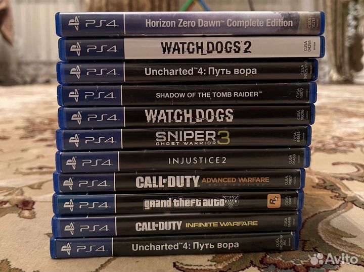 Игры для PS4, PS5. Uncharted 4, injustice 2