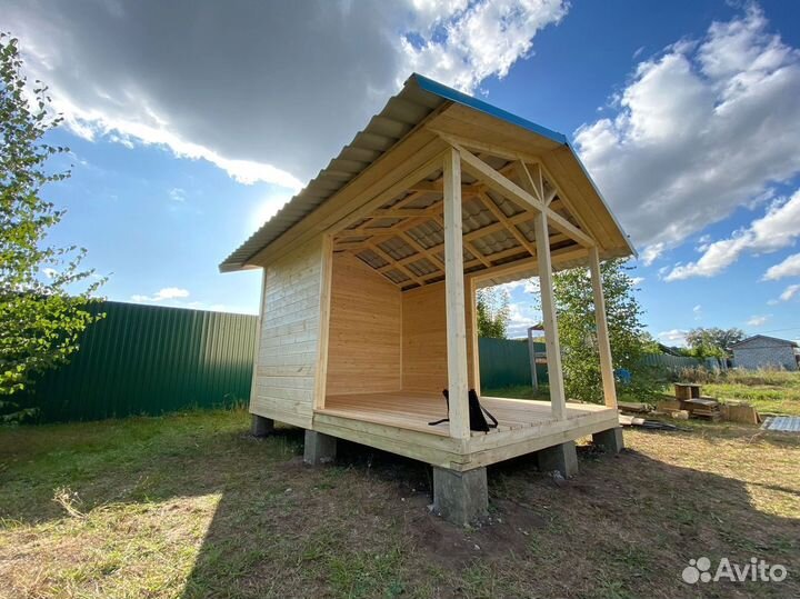 Строительство пристройки веранды беседки террасы