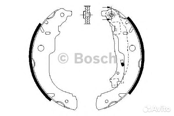 Колодки тормозные peugeot 207 06- бараб. 098648