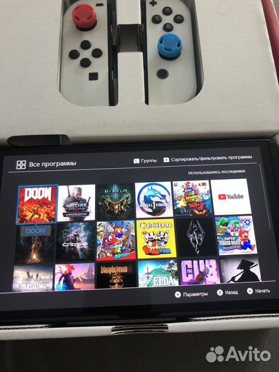 Nintendo switch oled чипованный +30 игр