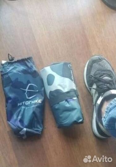 Надувной походный коврик