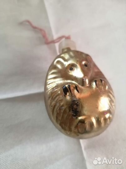 Ёлочная игрушка СССР ёж