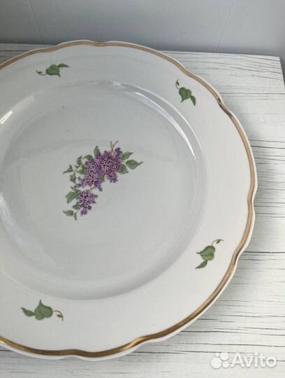 Блюдо большое овальное дулево СССР