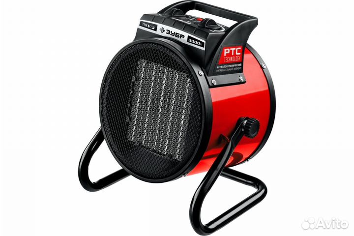 Электрическая тепловая пушка зубр 3 кВт, тпк-3Р