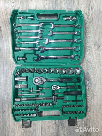 Набор ключей и головок 87 предметов