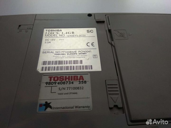 Ноутбук toshiba satellite 220CS