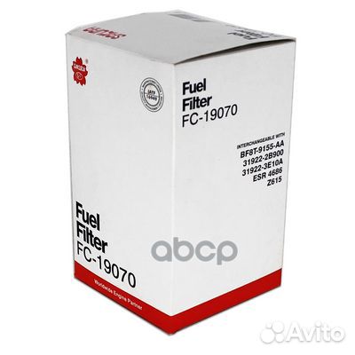 Фильтр топливный hyundai/KIA 2.0/2.2 crdi FC19070