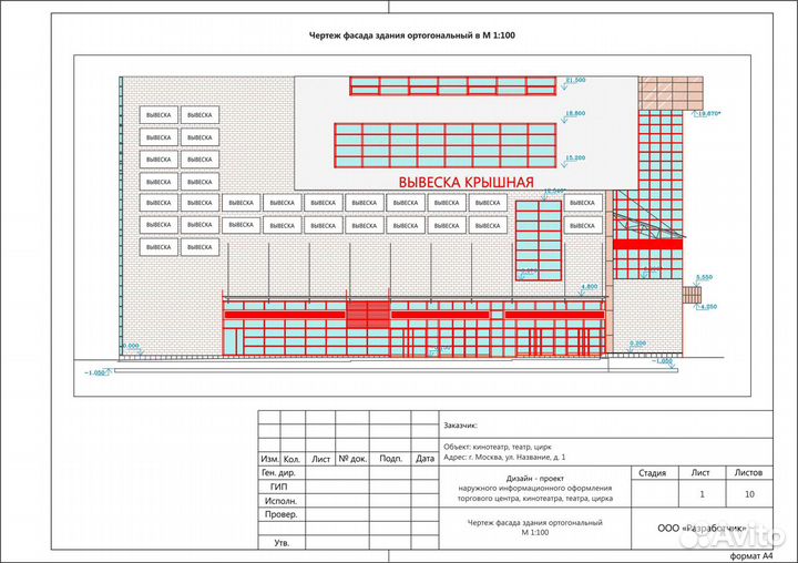 Согласование дизайн-проекта вывесок на ТЦ и АЗС