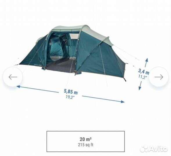 Палатка quechua arpenaz 4 2