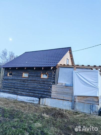 Сруб бани разобран 5,5*5,5 + веранда 5*5*3