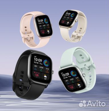Amazfit GTS 4 mini Розовый/Белый/Мята/Чёрный-Новые