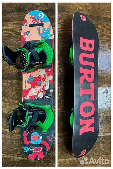 Детские сноуборды с креплениями 80-117