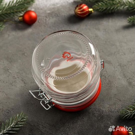 Банка стеклянная для сыпучих продуктов Доляна «Пом