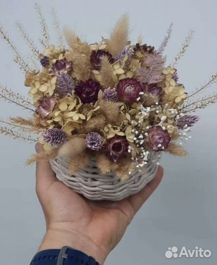 Сухоцветы на подарок стойкость от 5лет