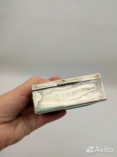 Коробка для сигар, сигарет, сигаретница, серебрени