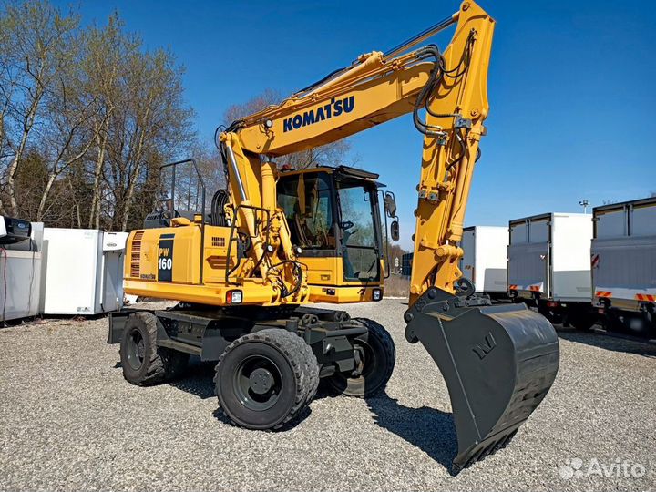 Колёсный экскаватор Komatsu PW160-7, 2016