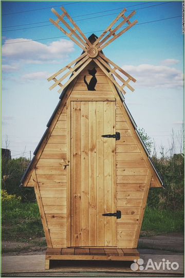 Дачный туалет с кошкой OTZ