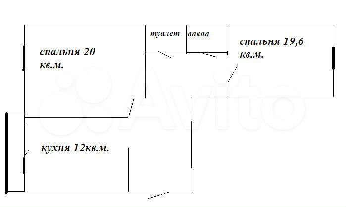 2-к. квартира, 65,7 м², 3/10 эт.