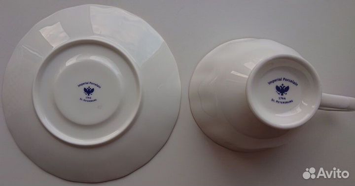 Чашка с блюдцем Чайная пара Императорский Фарфор