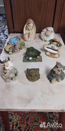 Копилки из гипса,фигурки и подсвечники