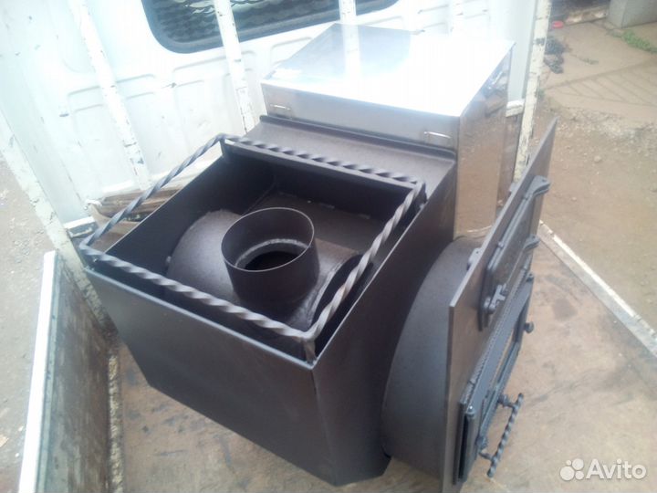 Печь для бани 530,делимая на три зоны. Метал 8 мм