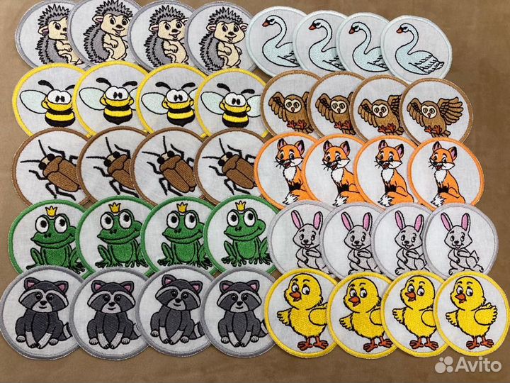 Машинная вышивка, метки для детского сада