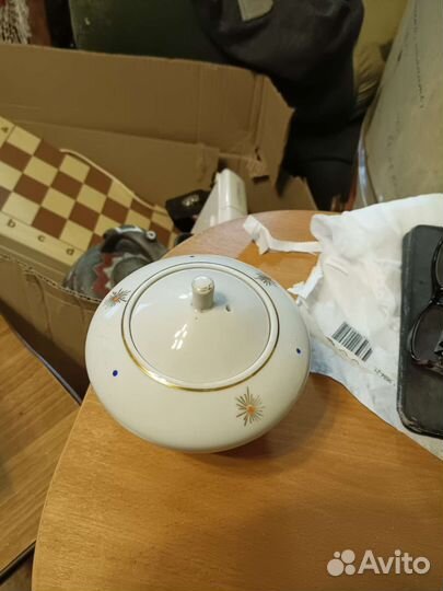 Сахарница фарфор СССР