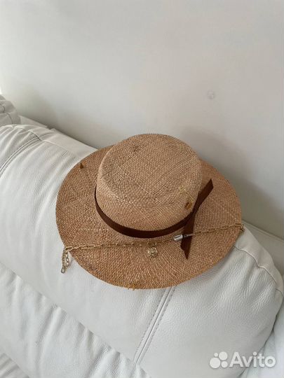 Канотье соломка бао с декором