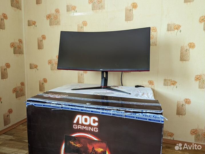 AOC 34 дюйма 144 HZ 1мс Изогнутый 3440:1440