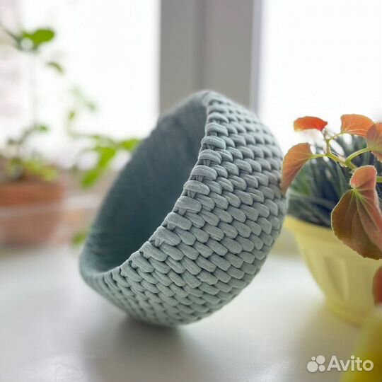 Корзинки вязаные