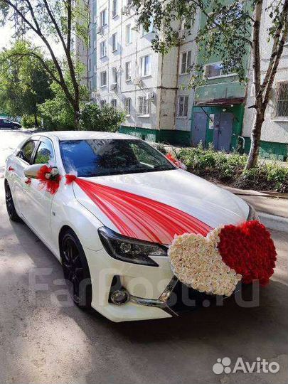 Свадебные украшения на машину