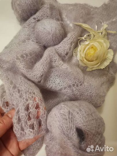 Пряжа кид мохер на шелке