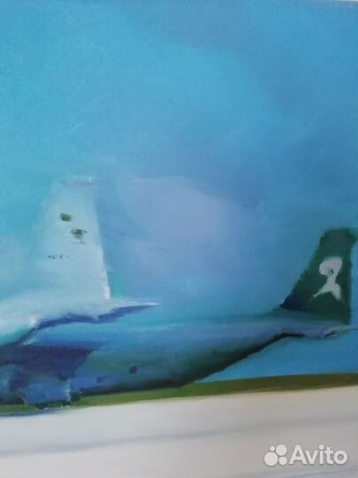 Картина, Самолёты, 45х120см