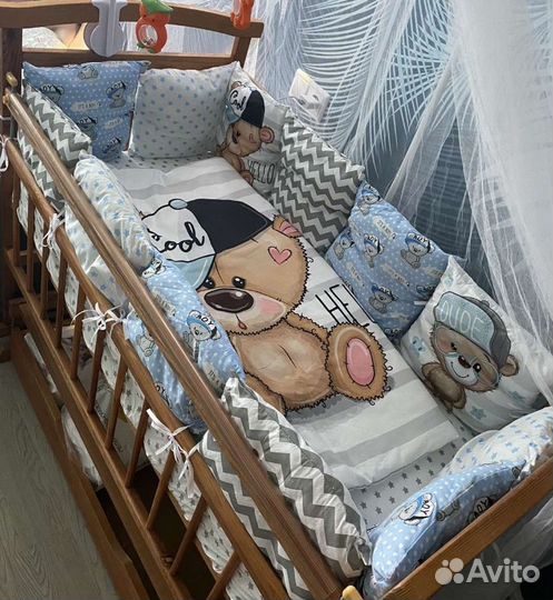 Бортики в детскую кроватку