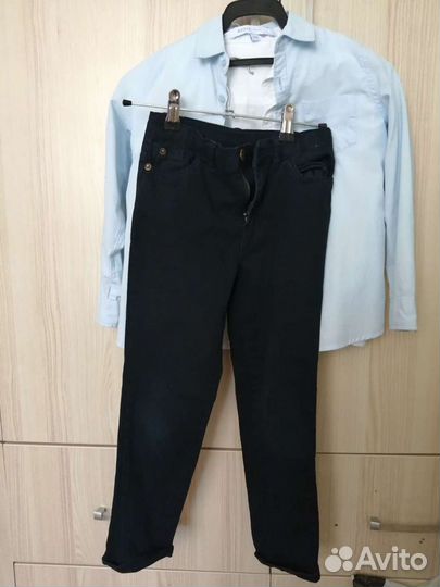 Рубашка и брюки на мальчика 128