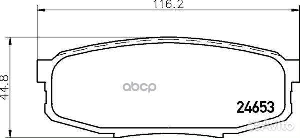 Колодки тормозные дисковые Strong Ceramic зад