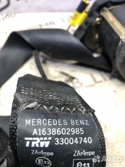 Ремень безопасности передний левый Mercedes Ml