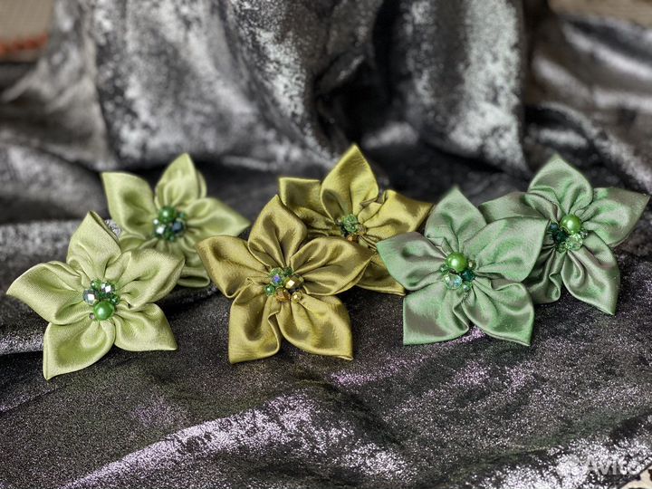 Резинки для волос, ручная работа